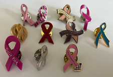 CANCER RESEARCH JOB LOT 11 X ENAMEL PIN BADGES 