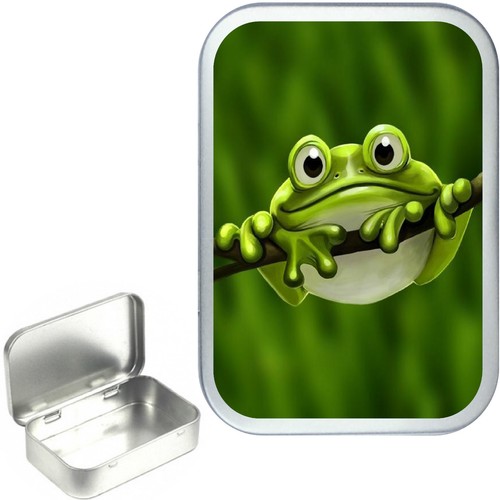 Green frog silver - green, frog,