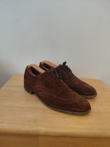 Loake brown suede oxford - brown,