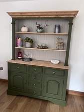 Beautiful Green Solid Pine Welsh Dresser