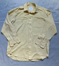 Vintage BONART Aylesbury Check Country Shirt Mens Size 17 Yellow