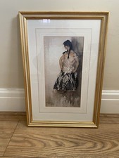 Margaret William Russell Flint Print Gold Framed Excellent Condition