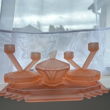 Art Deco Blush pink frosted