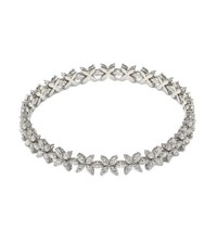 Floral Cluster Tennis Bracelet