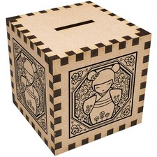 'Japanese Doll Motif' Money Box / Piggy Bank (MB00005411)