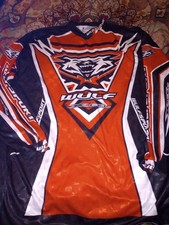 Wulf black white red - white, motocross