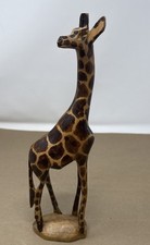 Hand Carved Wooden Giraffe