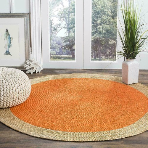 Carpet round rug 100 natural - carpet, 100%
