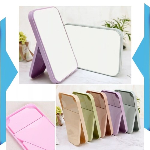 Hand mirror held vanity - vanity, fold