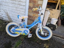 Ammaco Orchid 14 Girls Bike with Training Wheels Blue