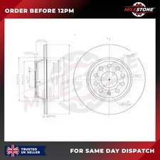 2X BRAKE DISC FOR SKODA