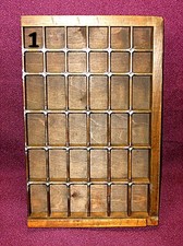 4 VINTAGE PRINTERS WOODEN TYPE