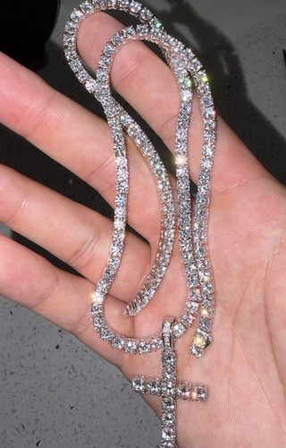 20inch 4mm moissanite 925 - moissanite,