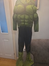 Hulk Dress Up Costume. Marvel. Superhero. Halloween. Size 7-8 Years.