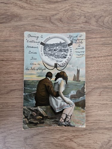 Vintage comic postcard isle - comic,