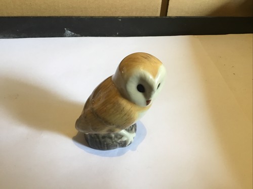 Quail pottery owl 2 - pottery, 3"
