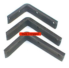 Brackets Angle Shelf 3”x 2”x¾” pk3 Heavy Duty Fluted Ribbed Sheradized c details