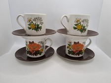 4 St Michael Poppy Tea Cups