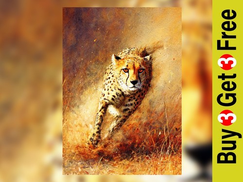 Powerful cheetah sprint x7 - sprint, 5"x7