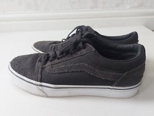 Dark Grey Black Suede Vans Uk