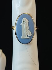 9ct gold blue wedgwood - 9ct,