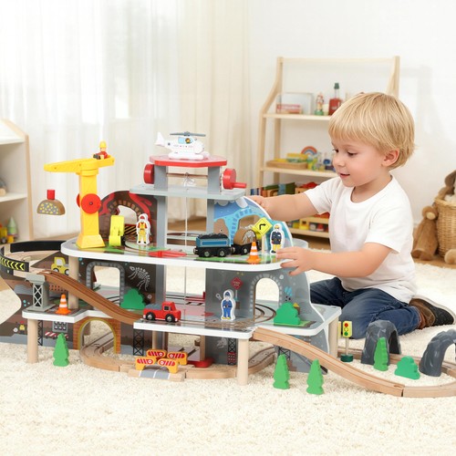 Piece wooden train set - wooden,