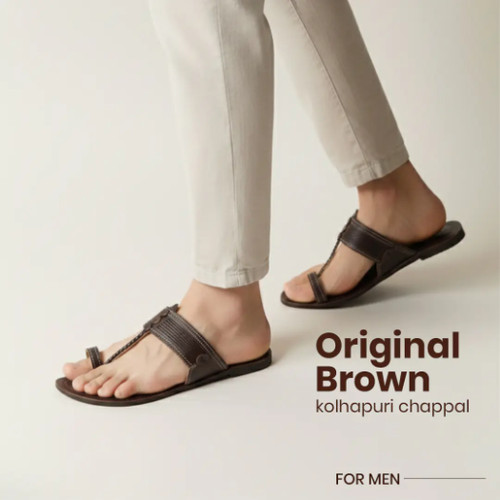 Mens kolhapuri leather jutti - kolhapuri,