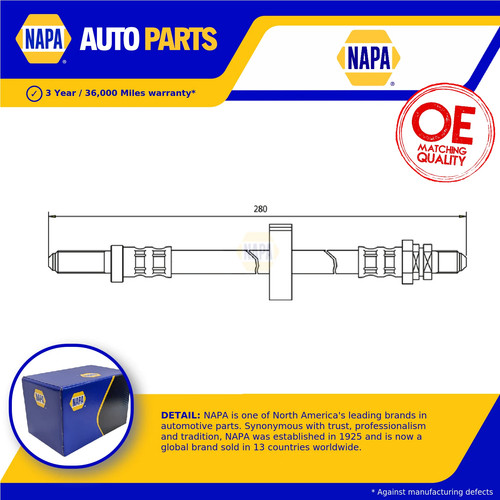 Brake hose fits ford escort - brake,