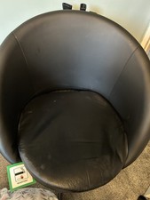 Leather Look Chair for Dining Room, Study Desk, Living Room IKEA