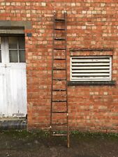 Antique Tapered Wooden Ladder (nearly 10ft)