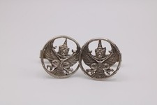 Silver Siam Garuda cufflinks