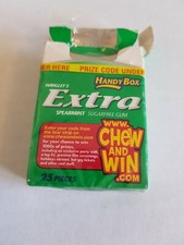 Wrigley's Extra Spearmint Sugarfree Gum empty box 
