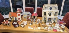 Sylvanian Family Bundle of Mansion House Car Horses & Carts and Accessories VGC