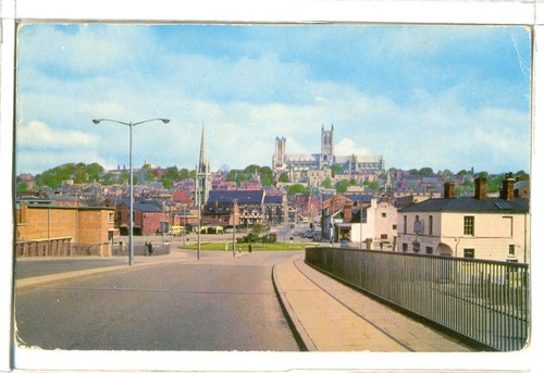 Posted period colour postcard - period,