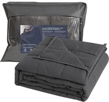 Good Nite Weighted Blanket Therapy Blanket for Adults Grey Double Heavy Weight B