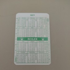Rolex calander cards 1976 - rolex,