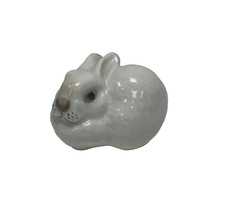 Lomonosov Porcelain Rabbit Bunny Figurine - Vintage Russian - USSR
