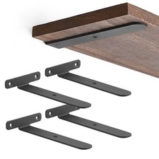 Mkono Shelf Brackets 4 Pack Floating Shelf Bracket 6 Inch Hidden Shelf Brackets 
