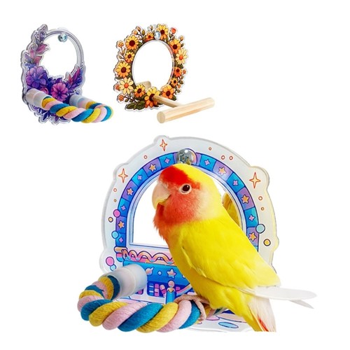 Lovely bird mirror stand toy - bird,