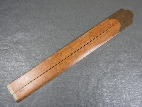 Vintage boxwood brass 2 fold - vintage,