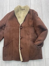 Burton Vintage Retro Sheepskin Jacket Del Boy 80’s Vibe Size XL