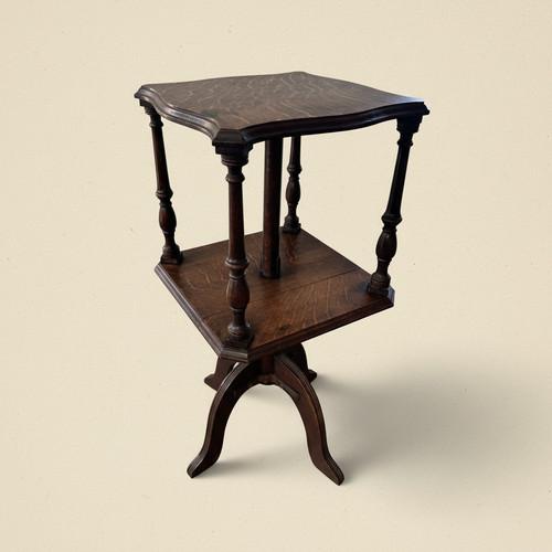 Antique tiger oak - tiger, rotating