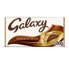 Galaxy Chocolate Bar, Smooth Milk Chocolate, 100g, Ideal for Gift, Snacks or