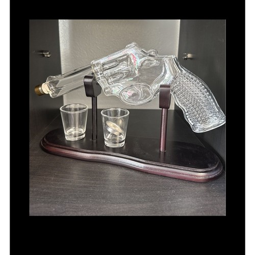 Craftgen gun whiskey decanter - gun,