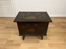 Vintage wooden oriental sewing - wooden,