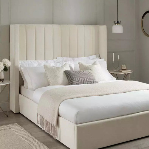Double winged panel bed frame - winged,