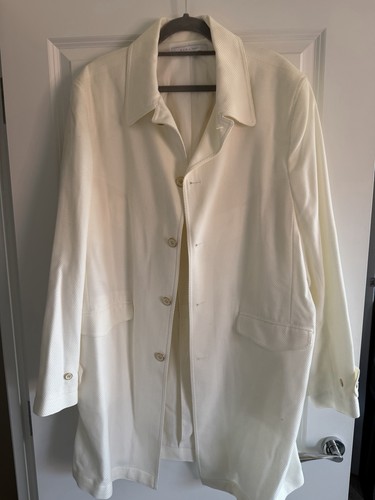 Zara white men coat - zara,