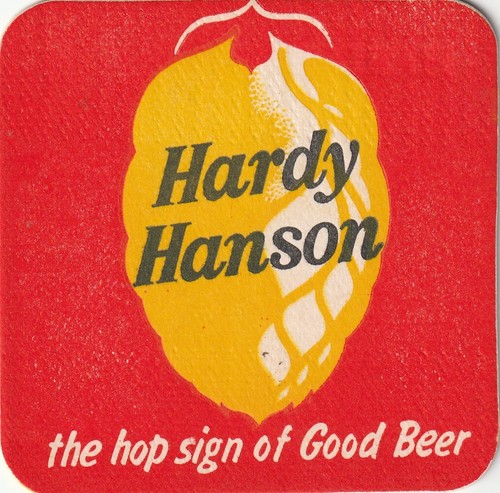 Beer mat hardy hanson s - &, hanson's