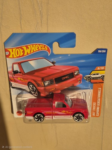 Hot wheels gmc syclone - hot, red