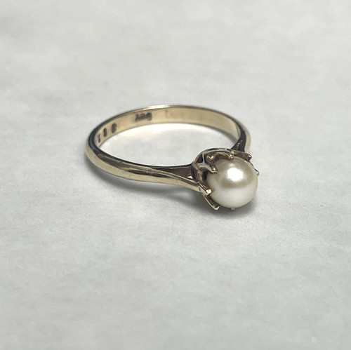 Antique 9ct yellow gold ring - antique,